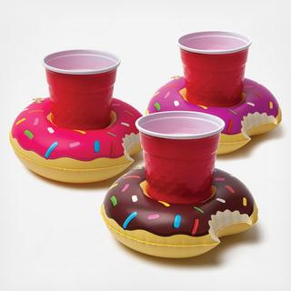 Frosted Donuts Beverage Boats, Set of 3
