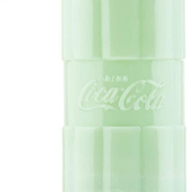 Tablecraft Coca-Cola Jadeite Straw Jar 4 x 4 x 11.25", Green, Model: 400400