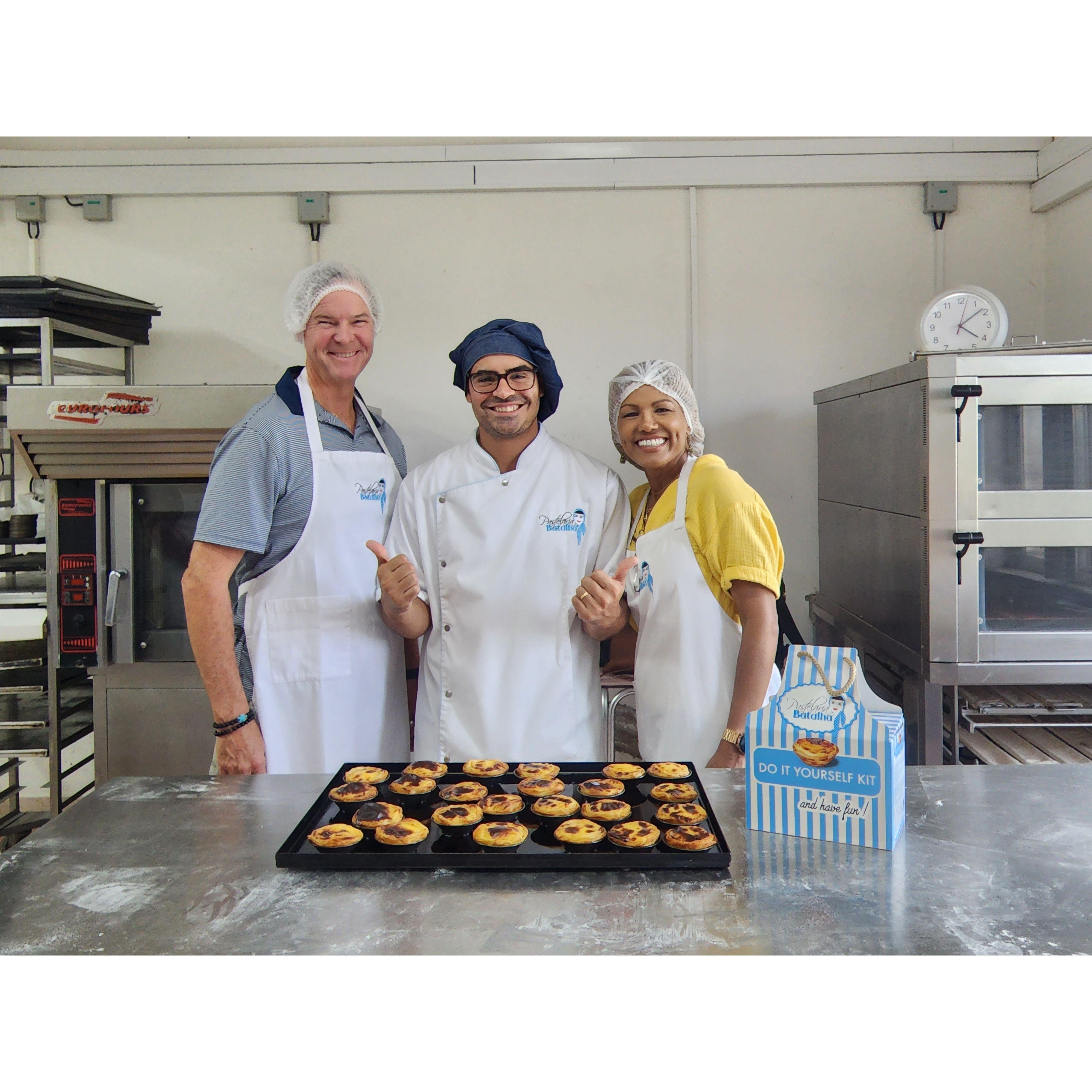 Pasteis de Nata baking class with Chef Joao in Lisbon, Portugal; October 2022