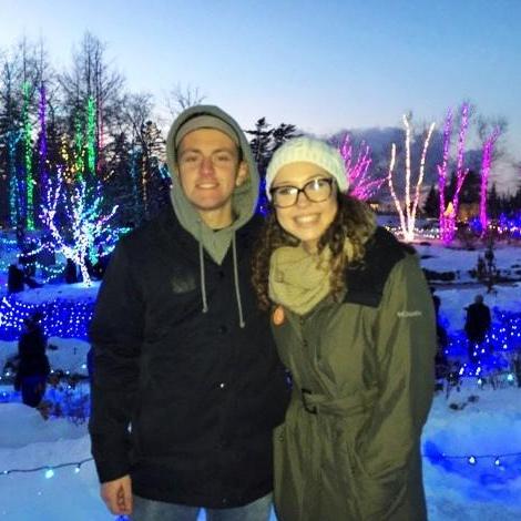 Our very first photo together as a couple