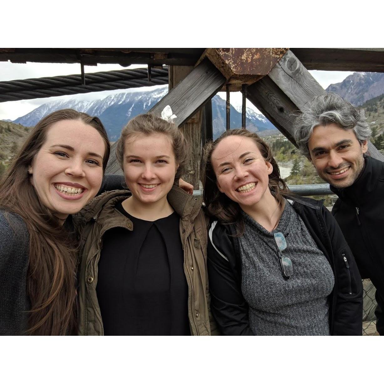 Anne, cousin Emily, sister Elizabeth and Bahram!