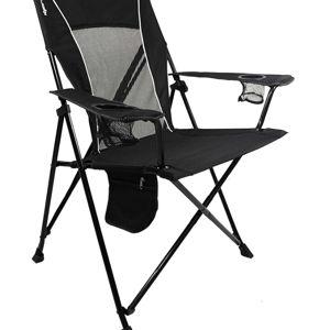 Kijaro Foldable Camping Chair, Vik Black, Polyester, Mesh, Steel, Portable, Durable, Unisex