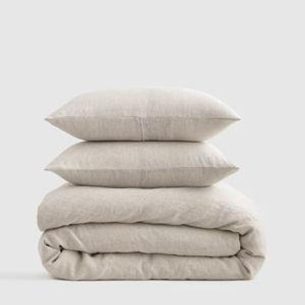 Linen Duvet Cover Set | Quince in Natural Chambray