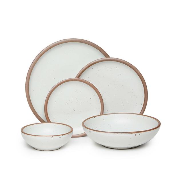 East Fork Shallow Dinner Set (Eggshell)