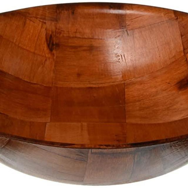 Winco WWB-12 Wooden Woven Salad Bowl, 12-Inch