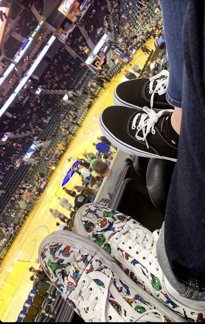 This was the night Sergio asked Haley to be his girlfriend. Nothing bad can come from a Warriors game!