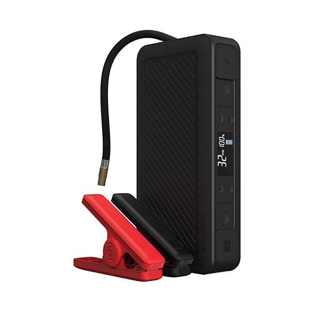 mophie powerstation Go Rugged with air Compressor - Large Capacity Portable Battery with air Compressor and Two USB-A Ports - Made for USB Devices and Full-Size Vehicles - Black