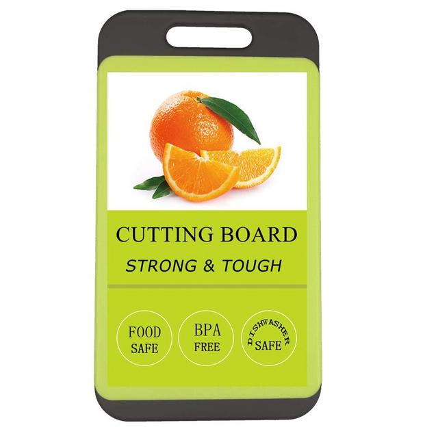 Kitchen Cutting Board, BPA-Free, Dishwasher Safe, Juice Grooves, Thicker Boards, Easy Grip Handle, Non Porous, 2 Pack (Small)