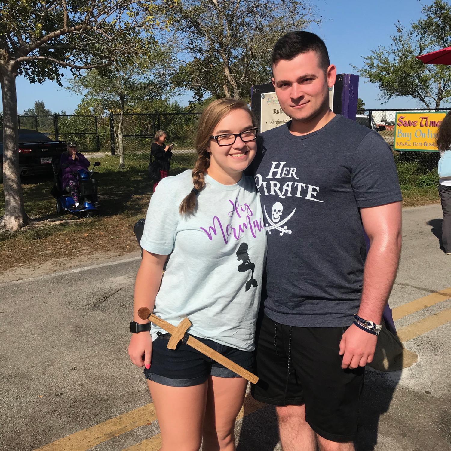 Jess’s first renaissance fair in Florida with Sawyer and his family