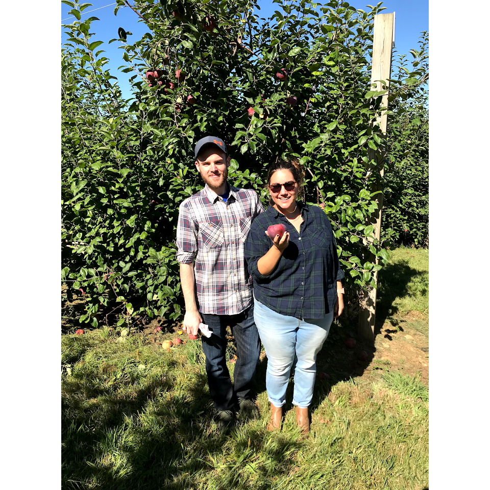 First time Eli went apple picking ever, their first time together, 2017