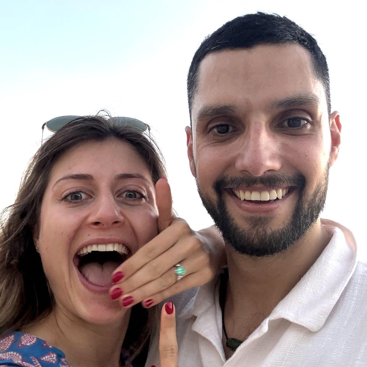 Right after she said "A thousand times yes"