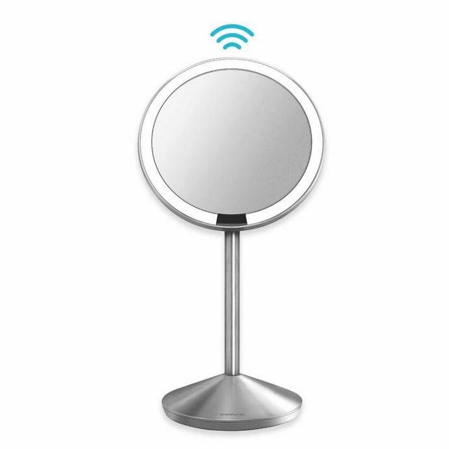 simplehuman® Mini Countertop 5-Inch Sensor Mirror in Brushed St...