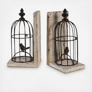 Birdcage Bookends