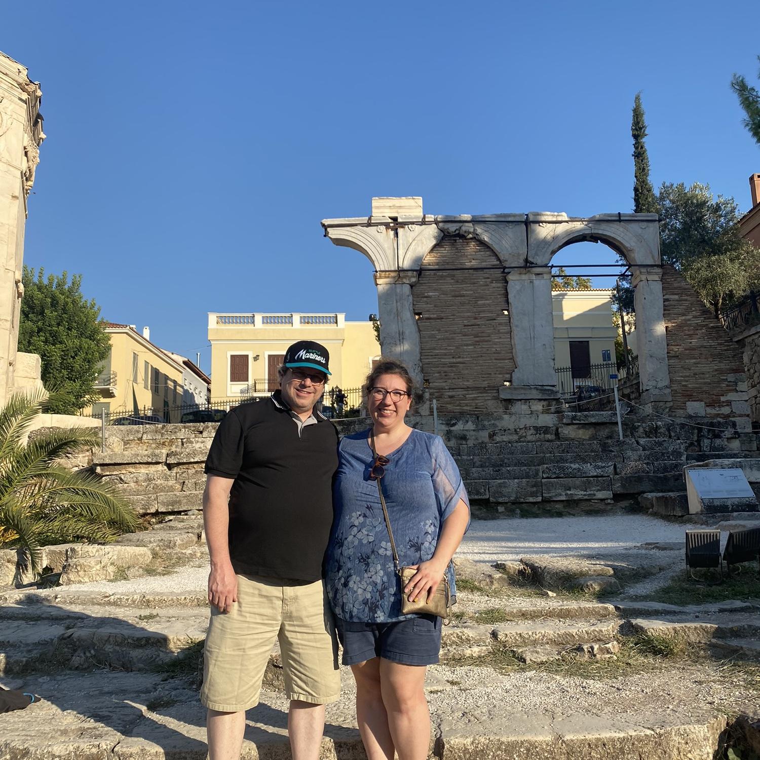 Shopping around at the Roman Agora in Athens!