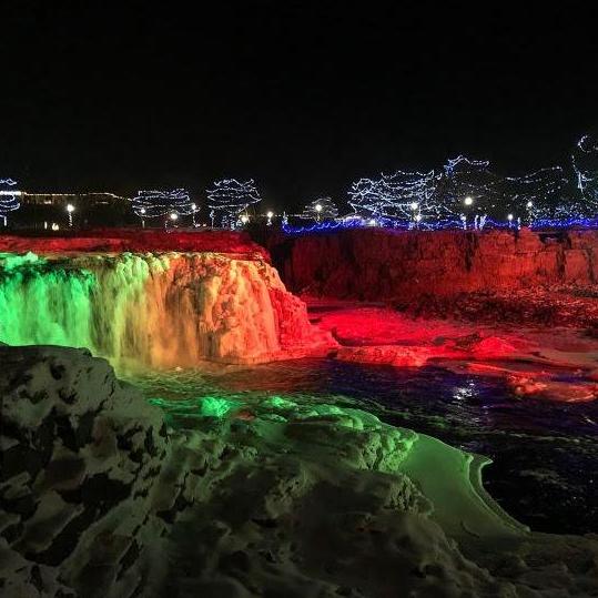 Our view as we said "I love you" for the first time! Picture taken at Falls Park!