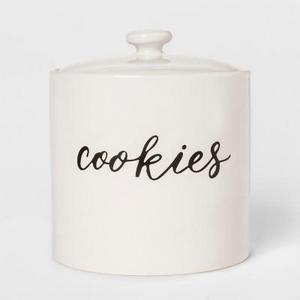 Stoneware Cookie Jar White - Threshold™