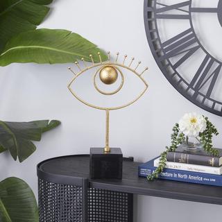 Golden Contemporary "Seeing Eye" Sculpture
