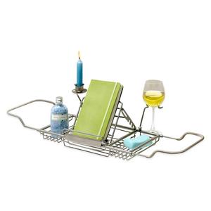 Over Tub Caddy in Satin Nickel