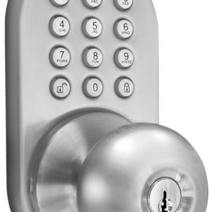 MiLocks DKK-02SN Indoor Electronic Touchpad Keyless Entry Door Lock, Satin Nickel
