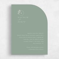 Green Wedding Invitation - Positano Classic