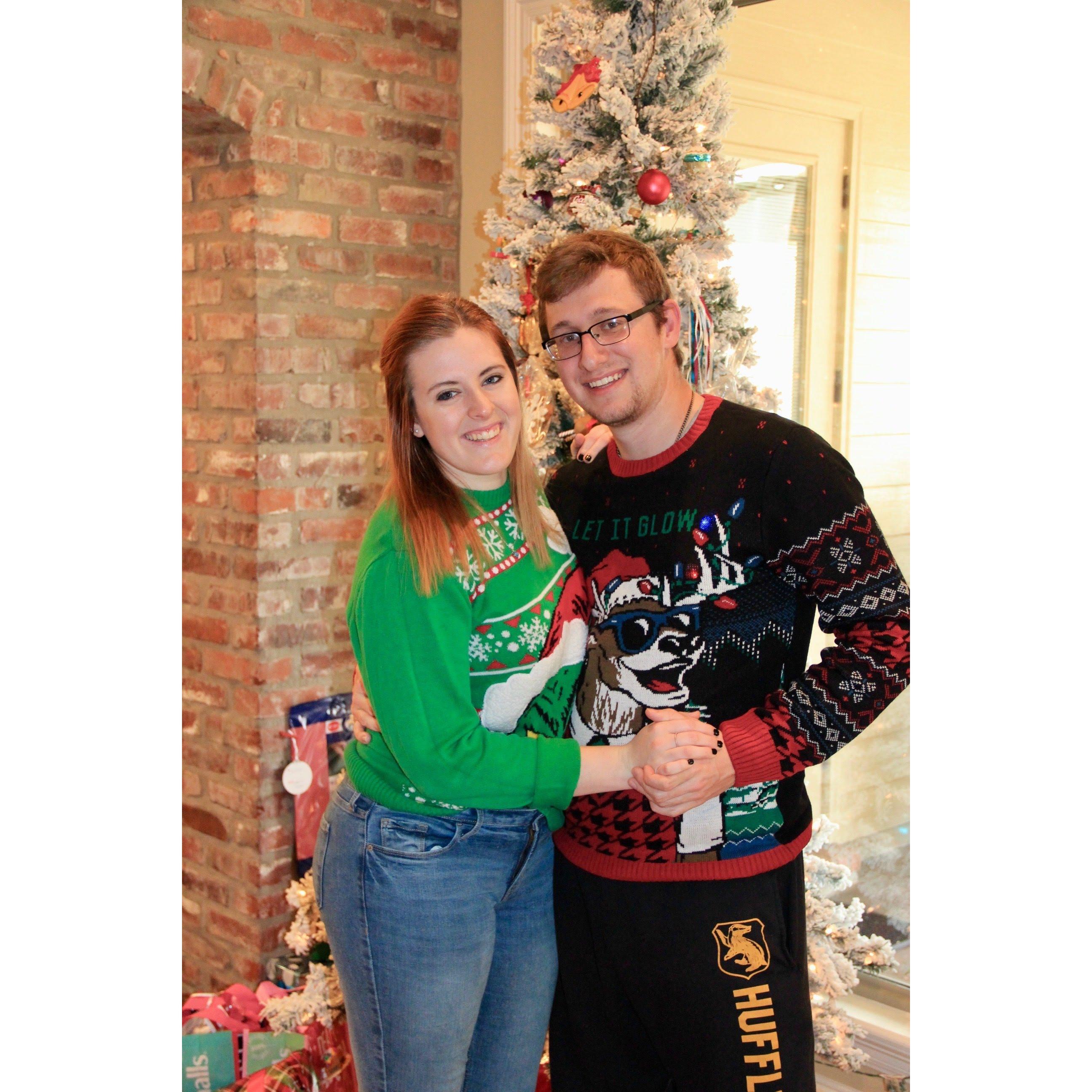 Our first Christmas together! - Crazy sweaters with the Graham Fam!