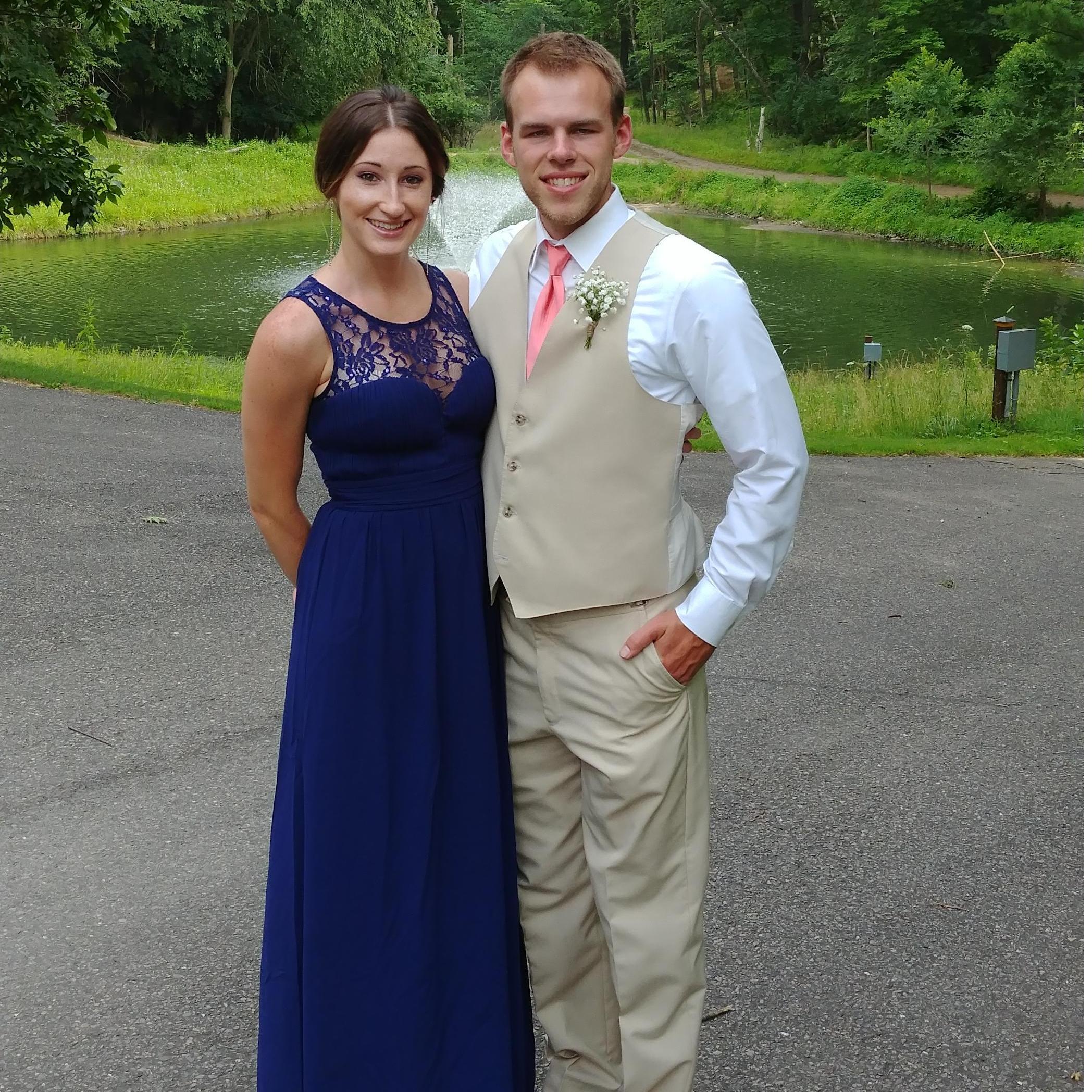 Dressed up for another wedding! We'll see you this year, Schumachers!