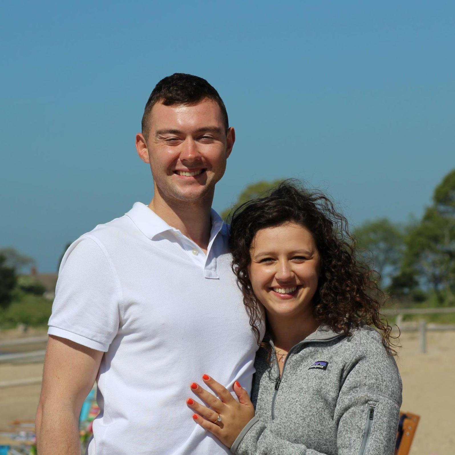 Shortly after Jack proposed at White Sands Beach