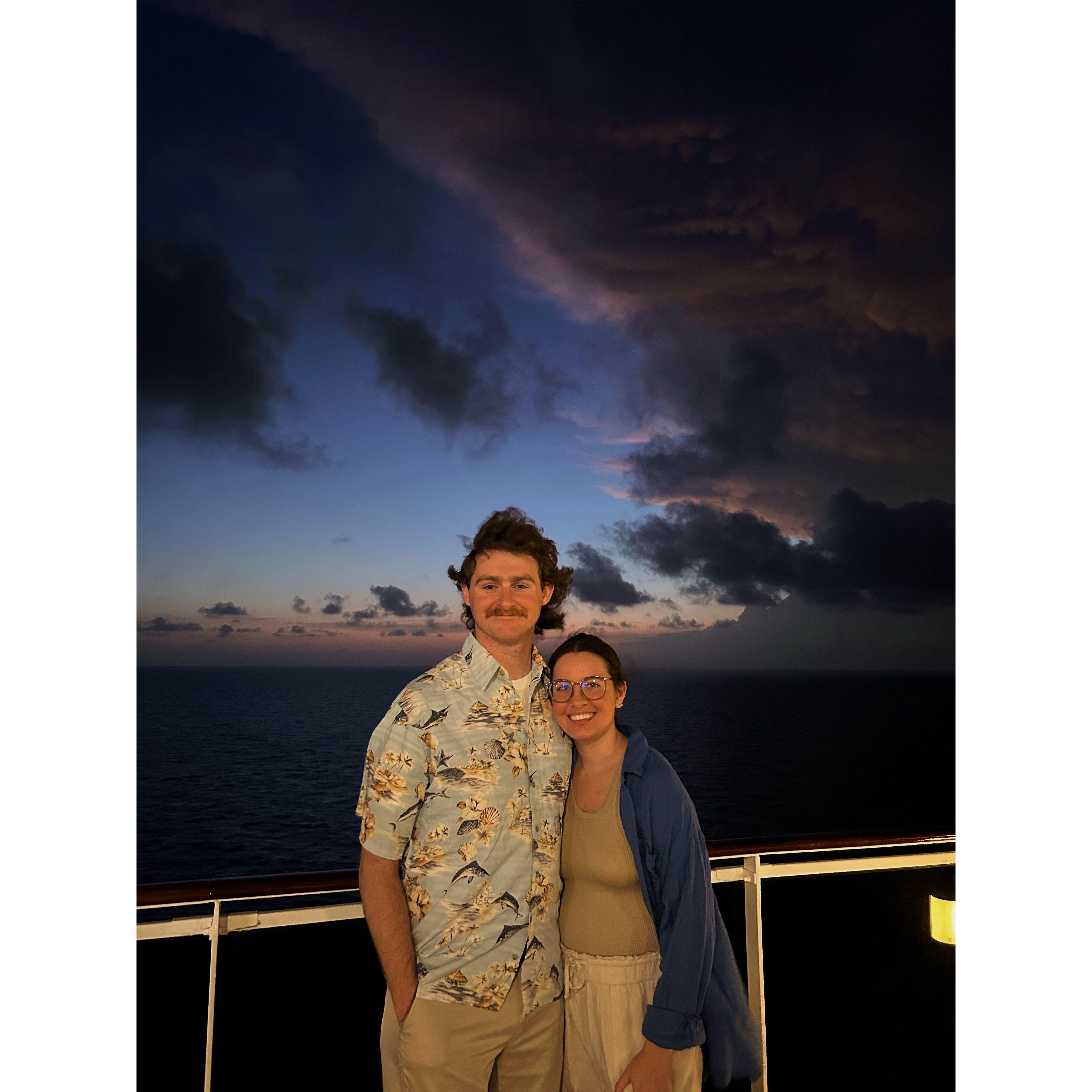 The first night on our cruise in March/April 2025!