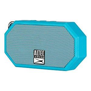 Altec Lansing iMW255-BLU Mini H2O Bluetooth Waterproof, Sandproof, Snowproof, Dustproof, and Shockproof Wireless Speaker, Aqua Blue