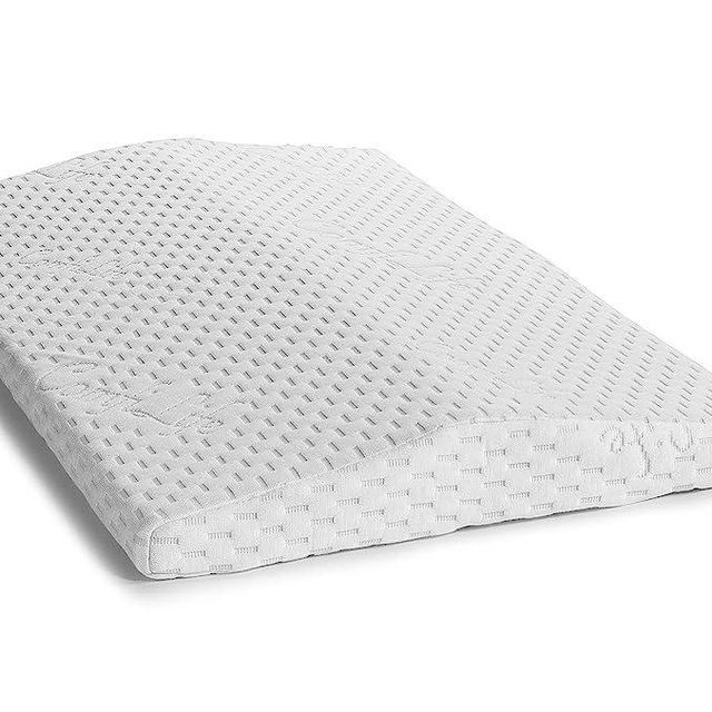 ComfiLife Lumbar Support Pillow for Sleeping Memory Foam Pillow for Back Pain Relief - Side, Back and Stomach Sleepers- Triangle Wedge Bolster Pillow - Bed Rest Pillow (White, Standard)