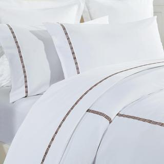 3-Piece Duvet Cover Set with Colored Embroidery