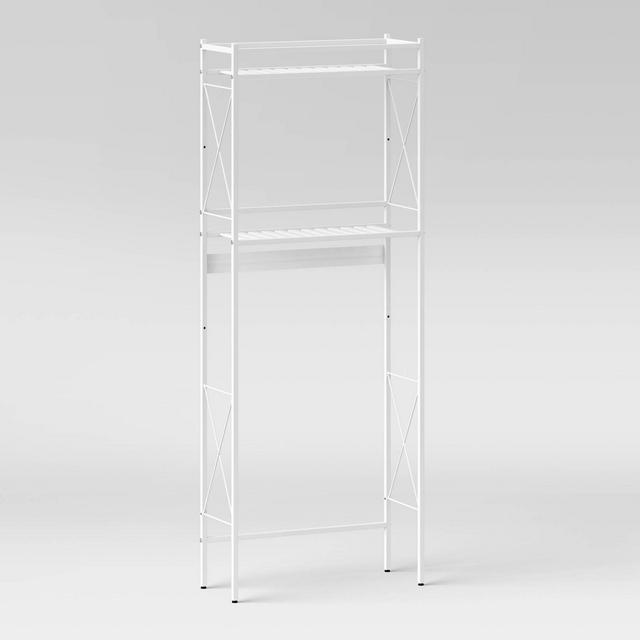 Square Tube Over The Toilet Etagere White - Threshold™