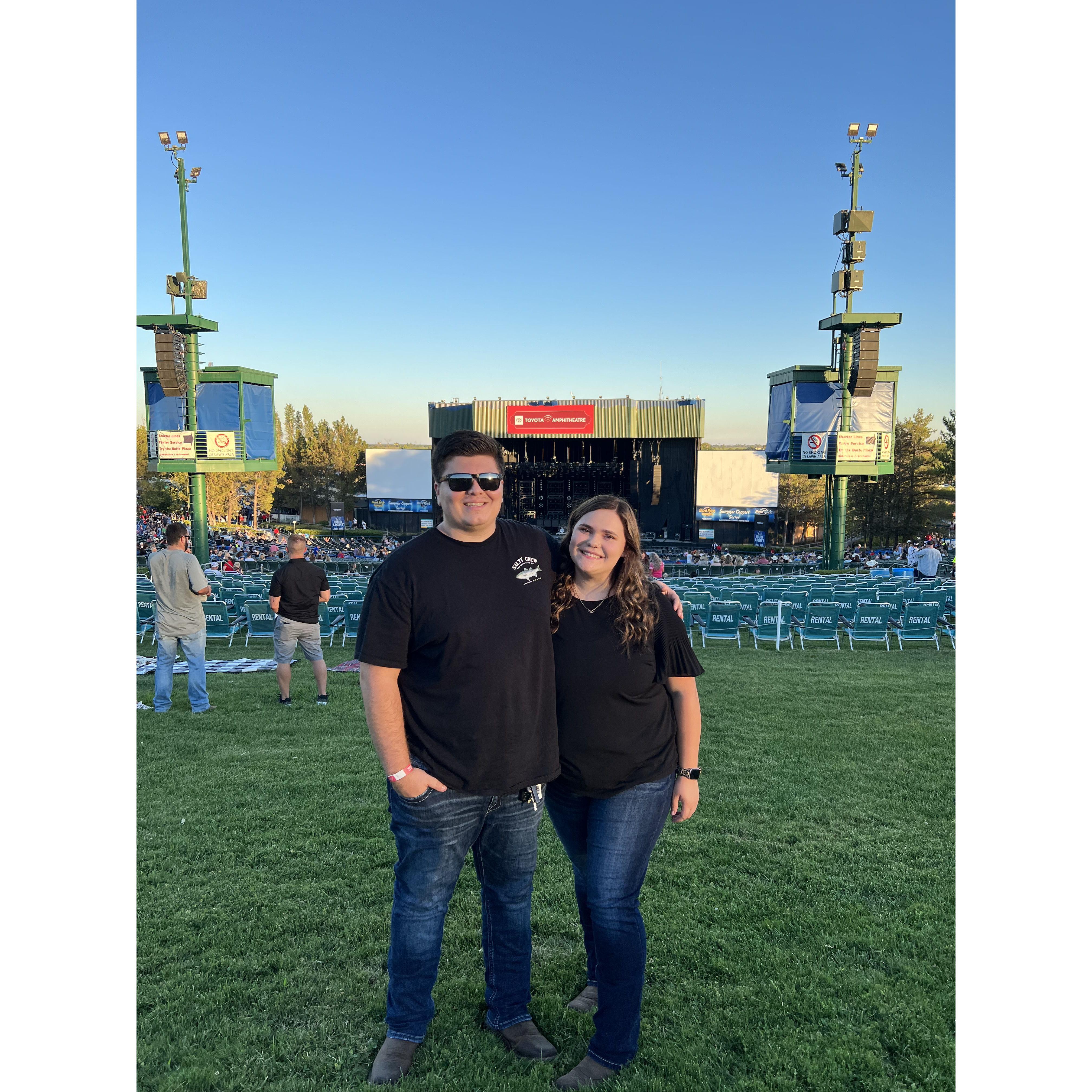 At a Thomas Rhett Concert