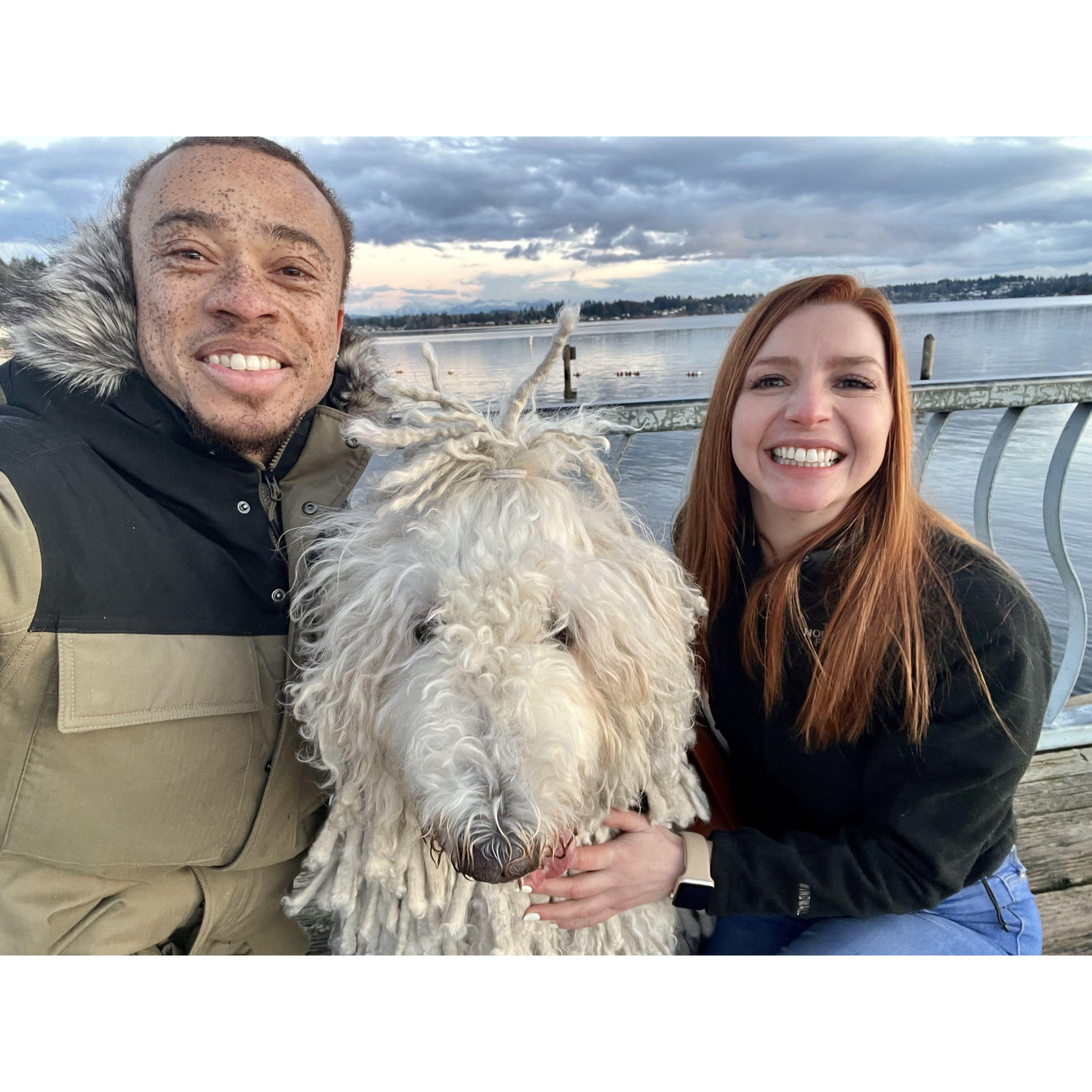 Barkley! Our Komondor dog.