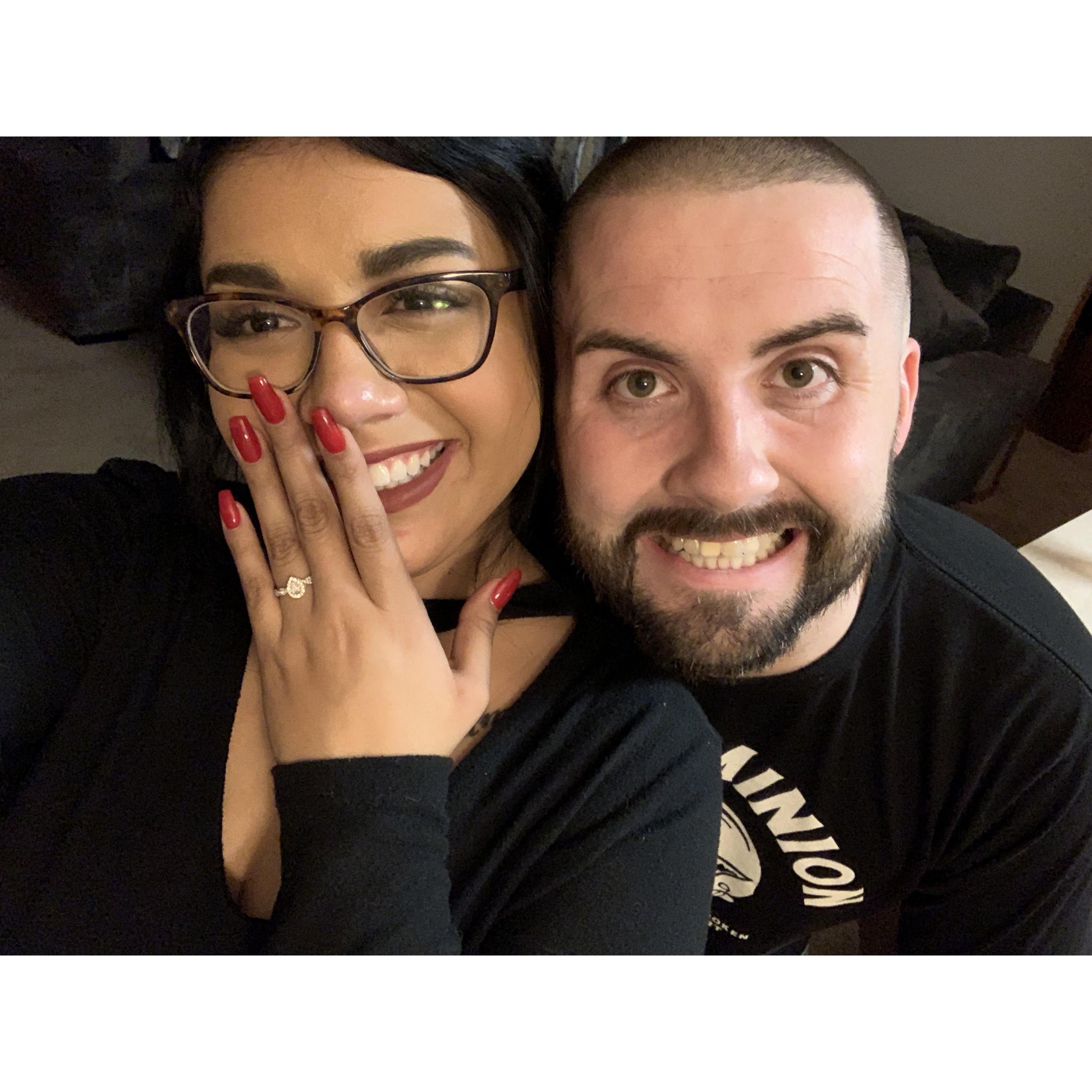 Night of the proposal! Dec 20 2019.