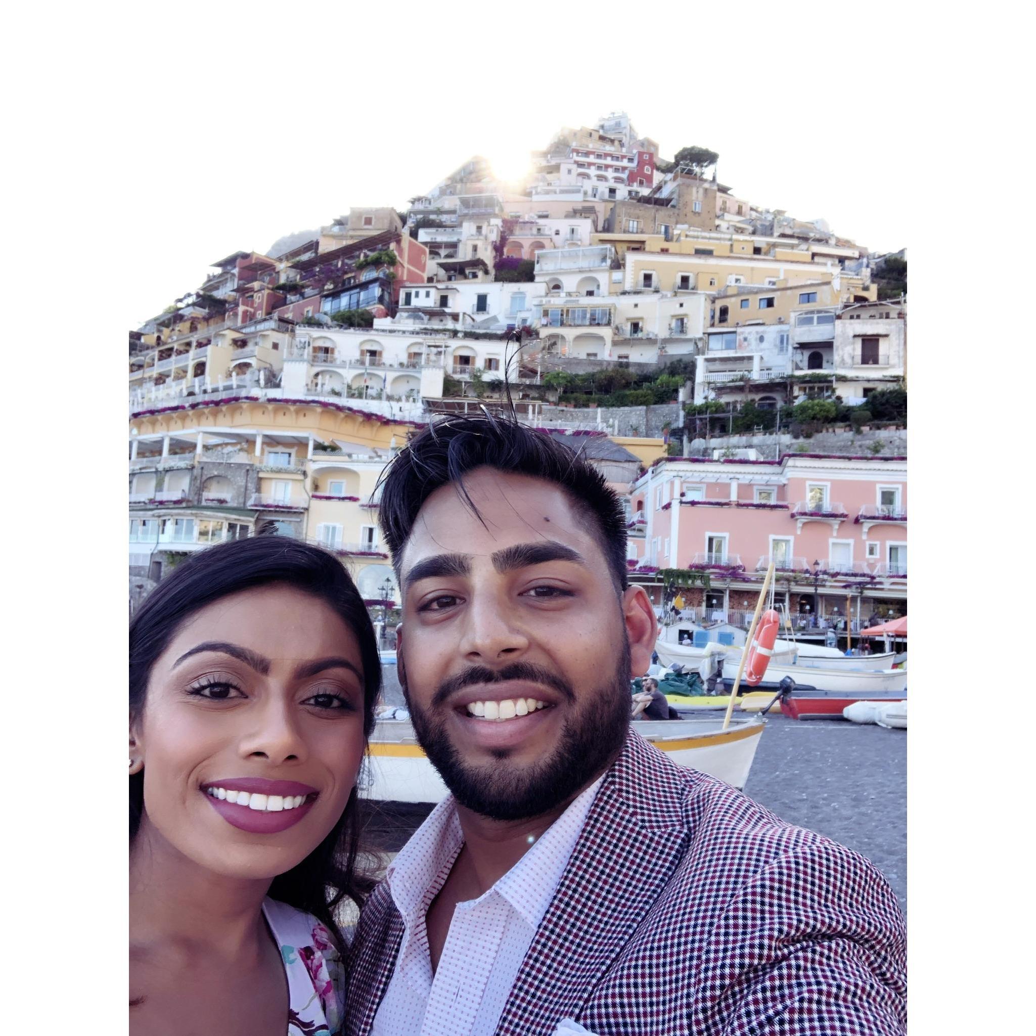 Moments before Nirmal popped the question!