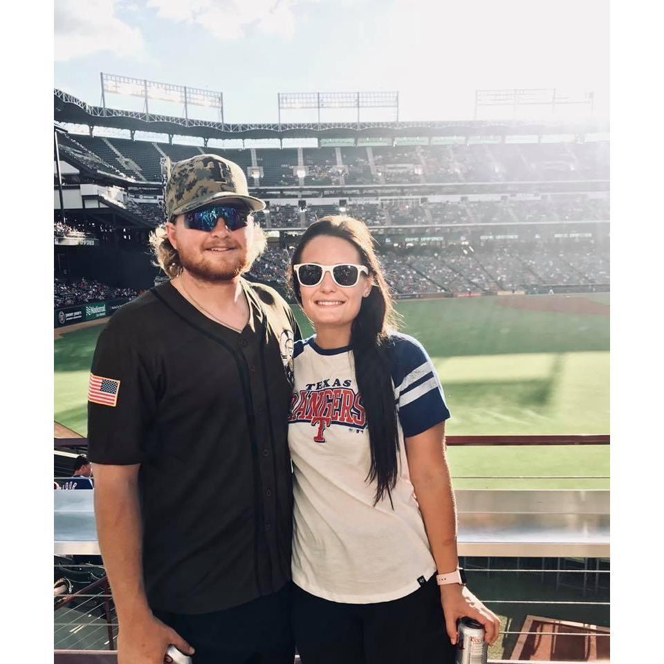 Our first picture at Texas Rangers Stadium 2018