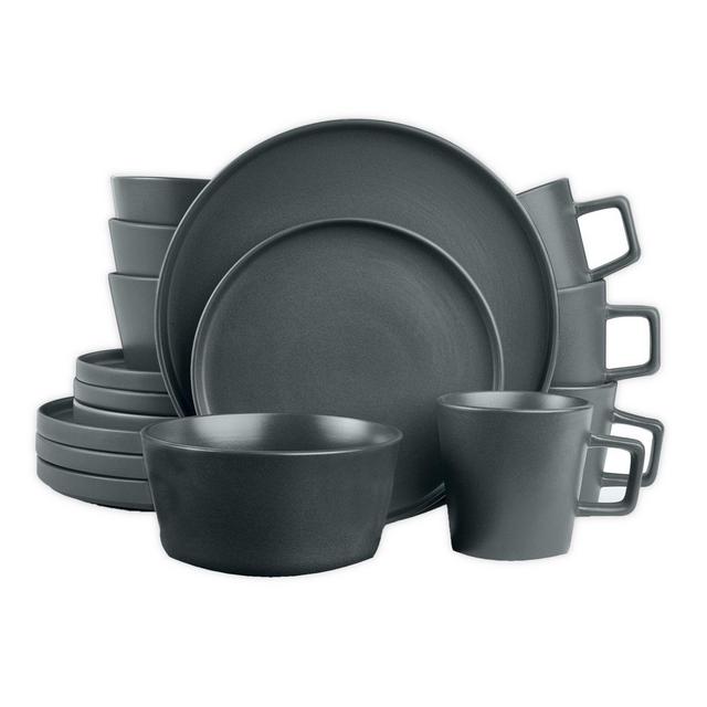 Stone Lain 16-Piece Dinnerware Set in Matte Grey