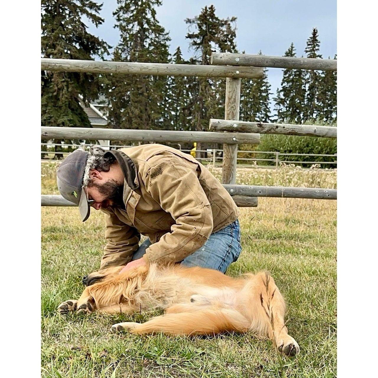 Always the animal lover.