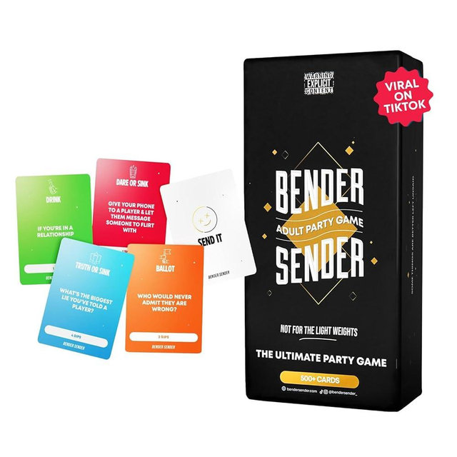Bender Sender Adult Party Game – Party Card Game for Adults 21+ | 500+ Bold Challenges & Icebreakers | Game Night for Groups & Friends