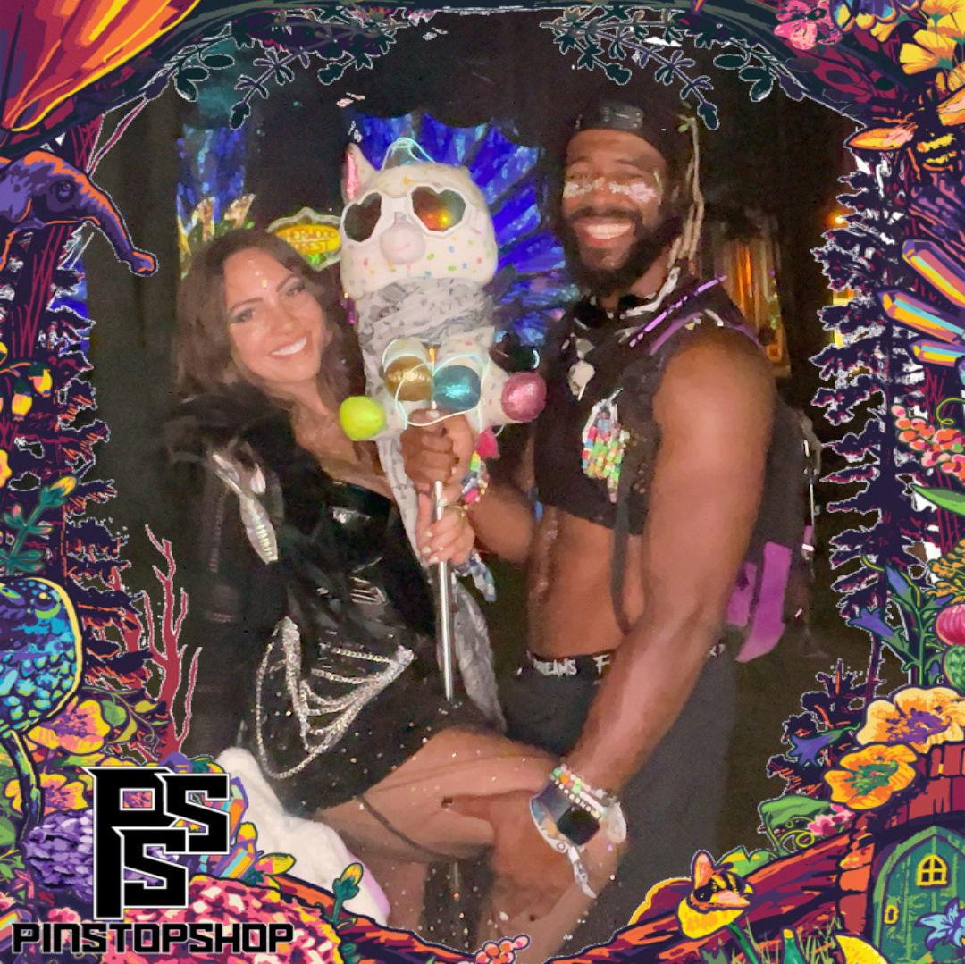 Electric Forest shenanigans with our unicorn totem named Typhoon.