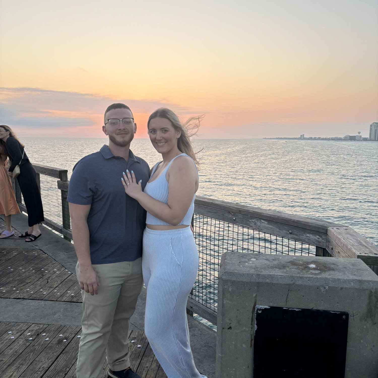 Right after he proposed!
