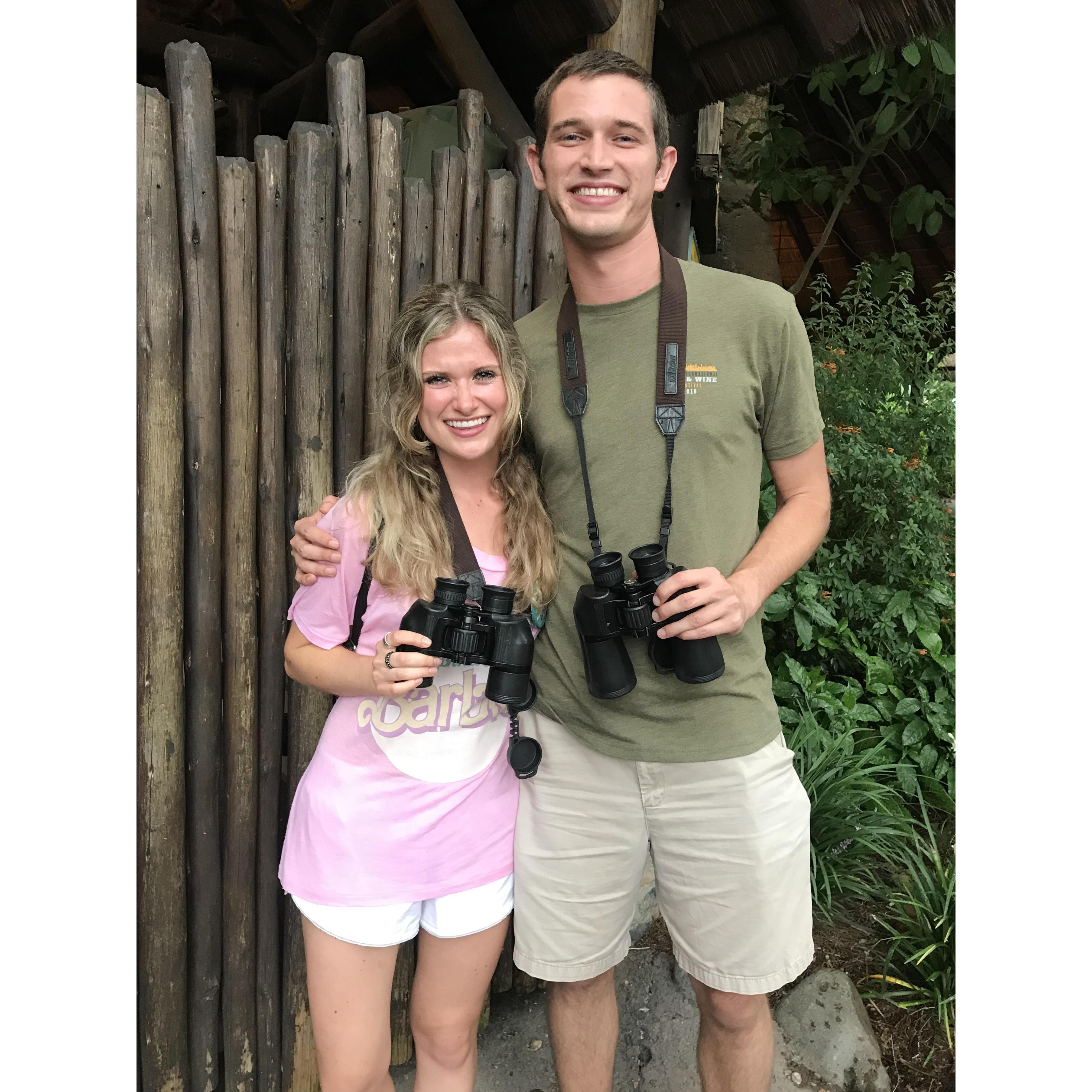 The day we started "dating" officially we went on a private safari at Disney's Animal Kingdom to celebrate Ellis' birthday