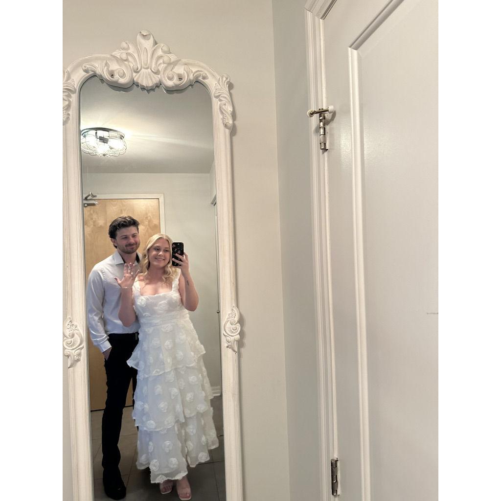 Getting ready for engagement pictures!