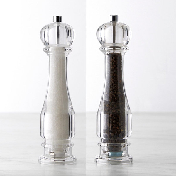 Acrylic Salt & Pepper Mills Set, 9" | Williams Sonoma