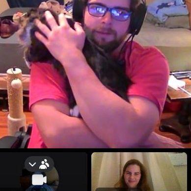 The first three months of our courtship was largely spent video calling, because Marie was in Ohio and Odie was in Arkansas.
