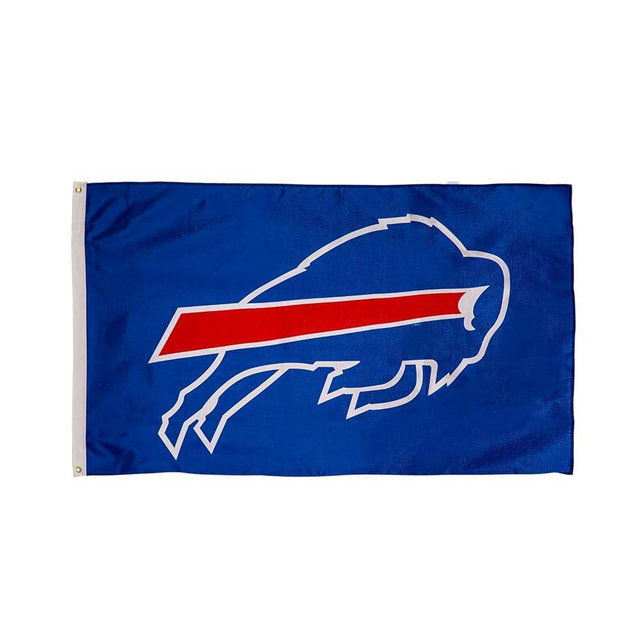 NFL Buffalo Bills 3 x 5 Outdoor Durable Flag with Grommets | Heavy Duty Flag & Banner for Outdoor Garden Patio | Indoor Wall Decor Flag for Room | Works with Flag Poles for Outside House