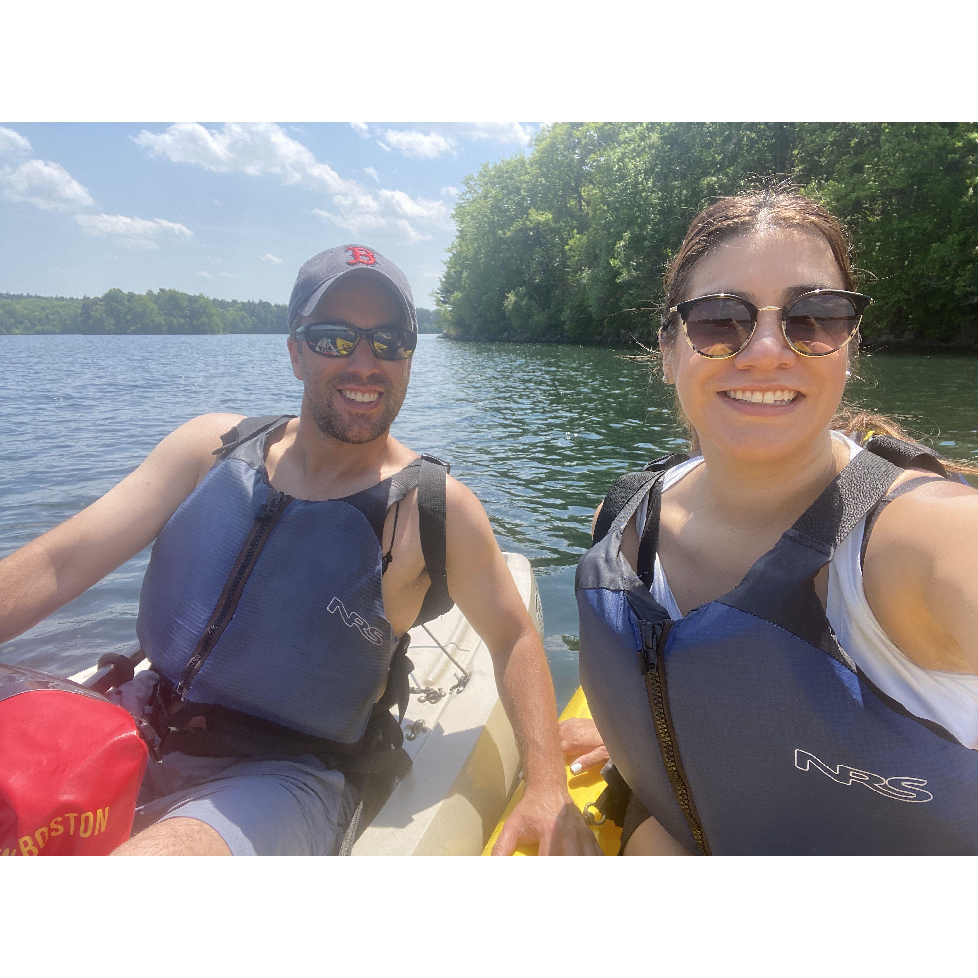 2nd time kayaking, much more graceful!