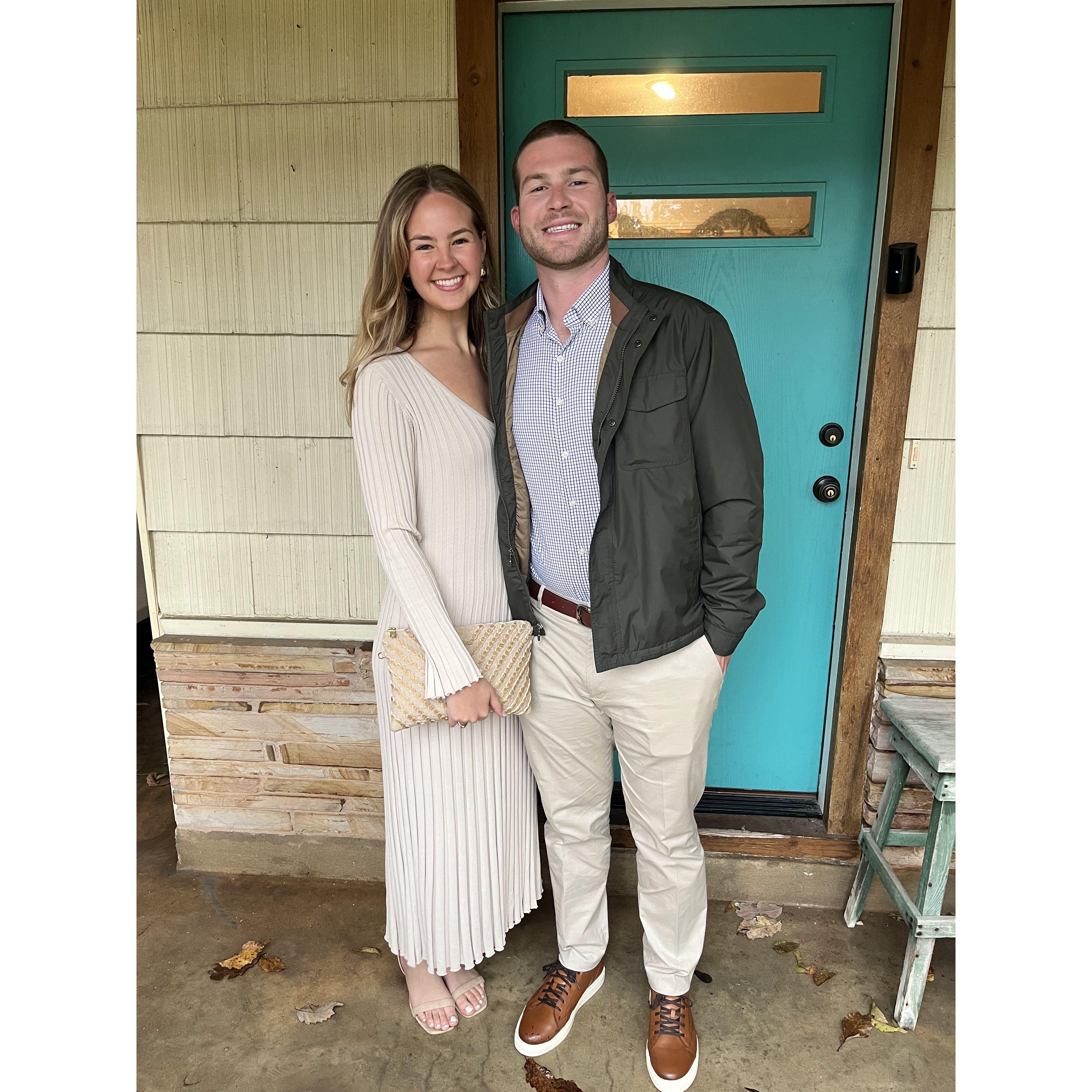 Being picked up to get engaged :)