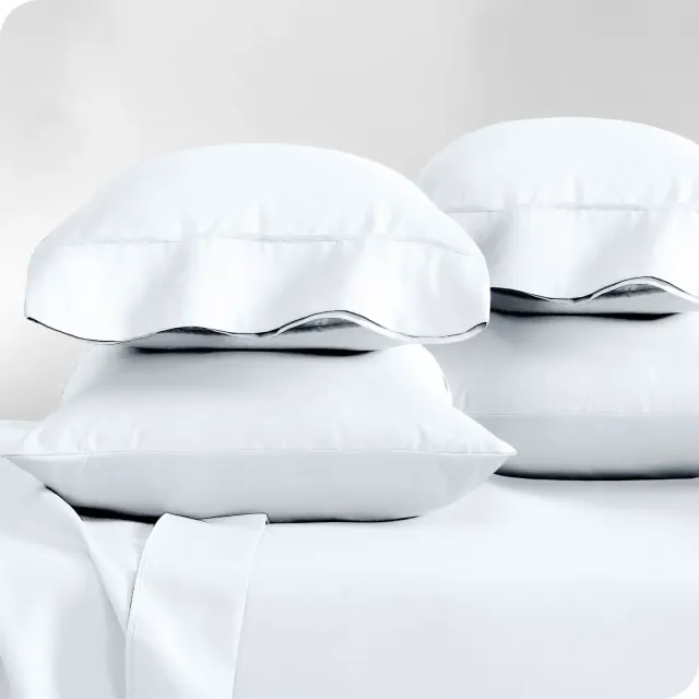 Pillowcase Set of 4 Ultra-Soft Microfiber King White - Bare Home
